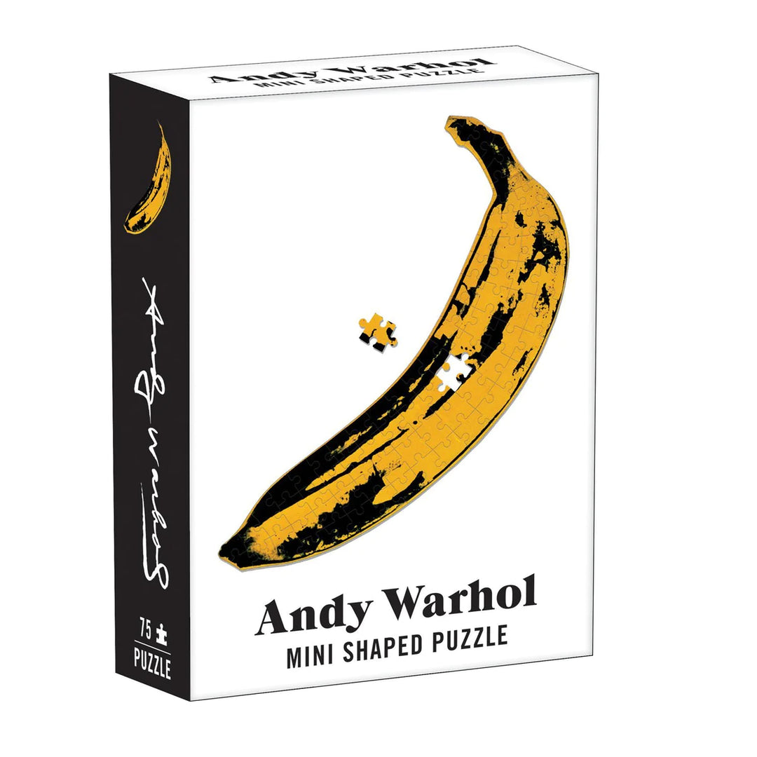 Galison Andy Warhol Banana 75 Piece Mini Jigsaw Puzzle