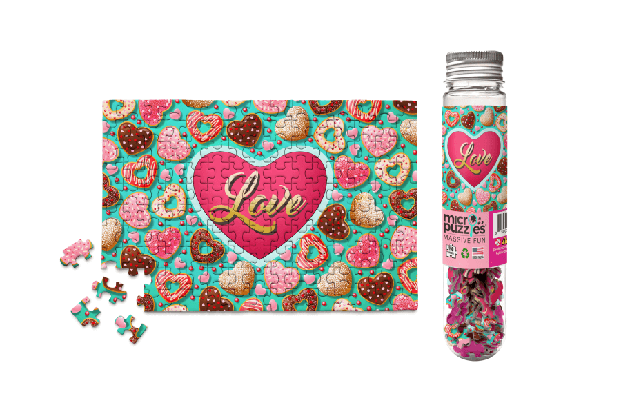 Micro Puzzles Mini 150 piece Jigsaw Puzzle- Valentines - Cookies