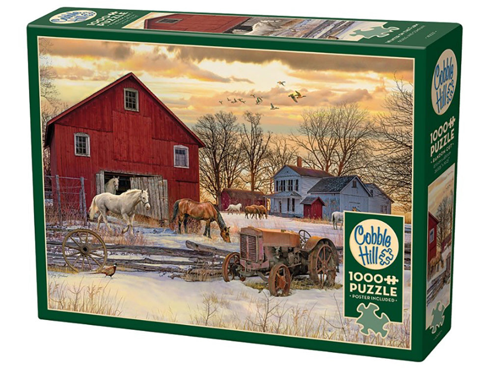 Cobble Hill 1000 Piece Jigsaw - Winter on the Farm