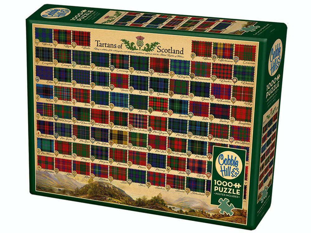 Cobble Hill 1000 Piece Jigsaw Puzzle - Tartans of Scotland