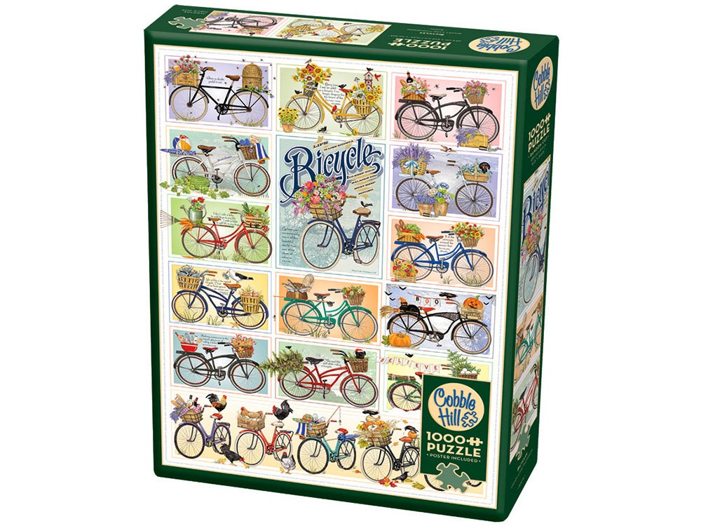 Cobble Hill 1000 Piece Jigsaw Puzzle - Bicycles