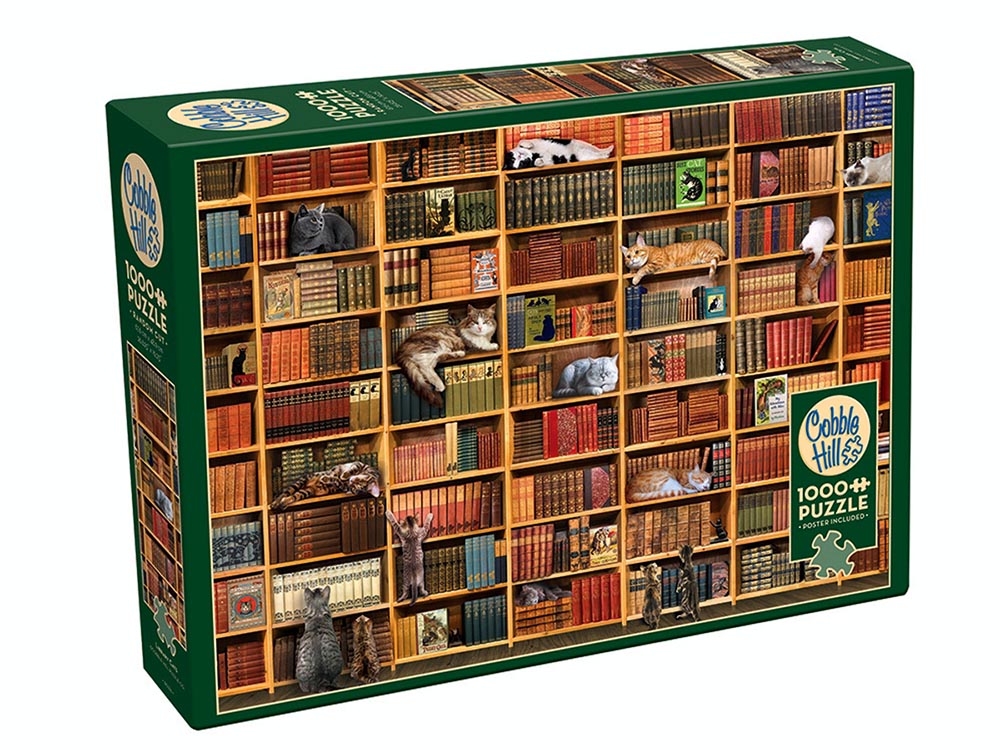 Cobble Hill 1000 Piece Jigsaw - The Cat Library