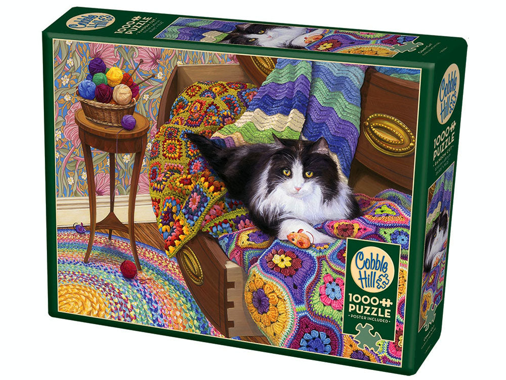 Cobble Hill 1000 Piece Jigsaw - Comfy Cat