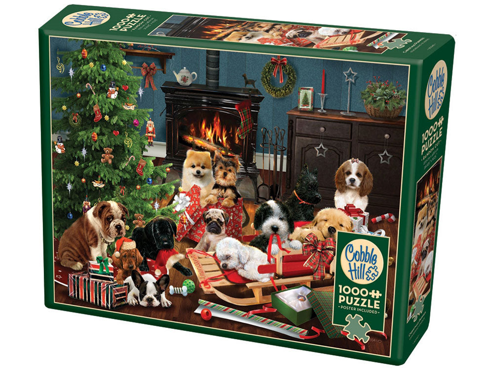 Cobble Hill 1000 Piece Jigsaw - Christmas Puppies