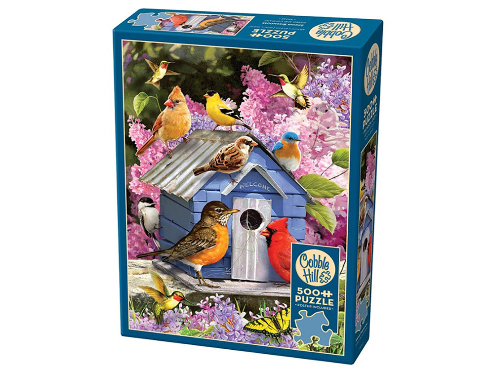 Cobble Hill Jigsaw Puzzle 500 Piece - Spring Birdhouse