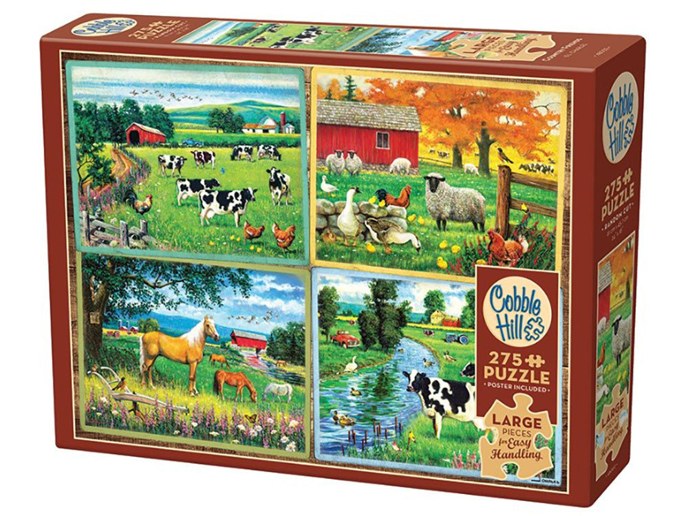 Cobble Hill Jigsaw Puzzle 275 Piece Easy Handling - Country Friends