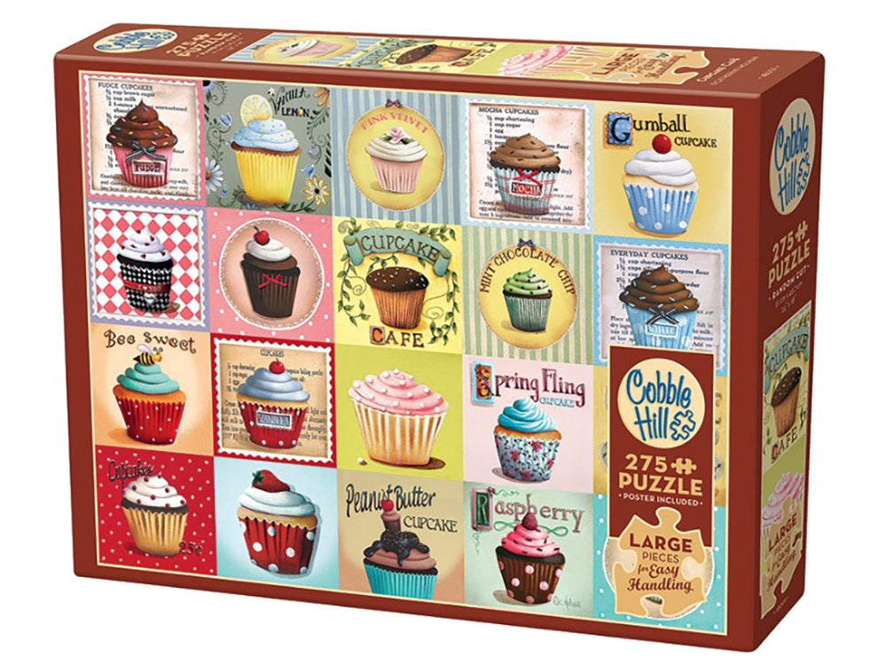 Cobble Hill Jigsaw Puzzle 275 Piece Easy Handling - Cupcake Cafe