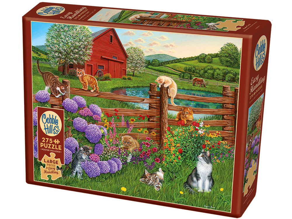Cobble Hill Jigsaw Puzzle 275 Piece Easy Handling - Farmcats