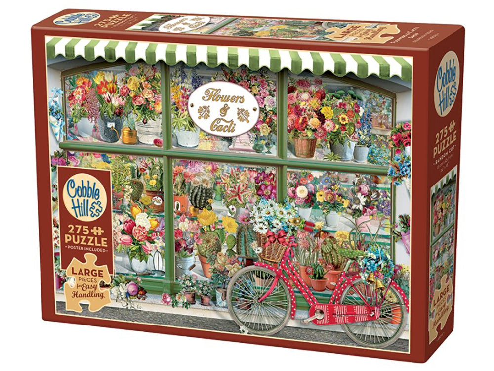 Cobble Hill Jigsaw Puzzle 275 Piece Easy Handling - Flowers & Cacti Shop