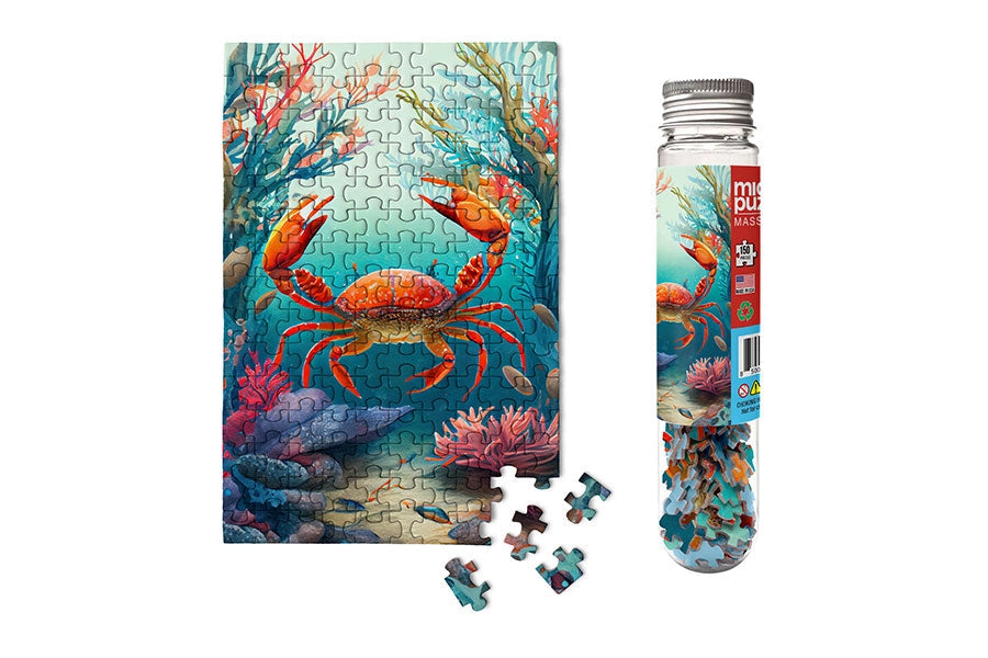 Micro Puzzles Mini 150 piece Jigsaw Puzzle- Crab: Marine Life