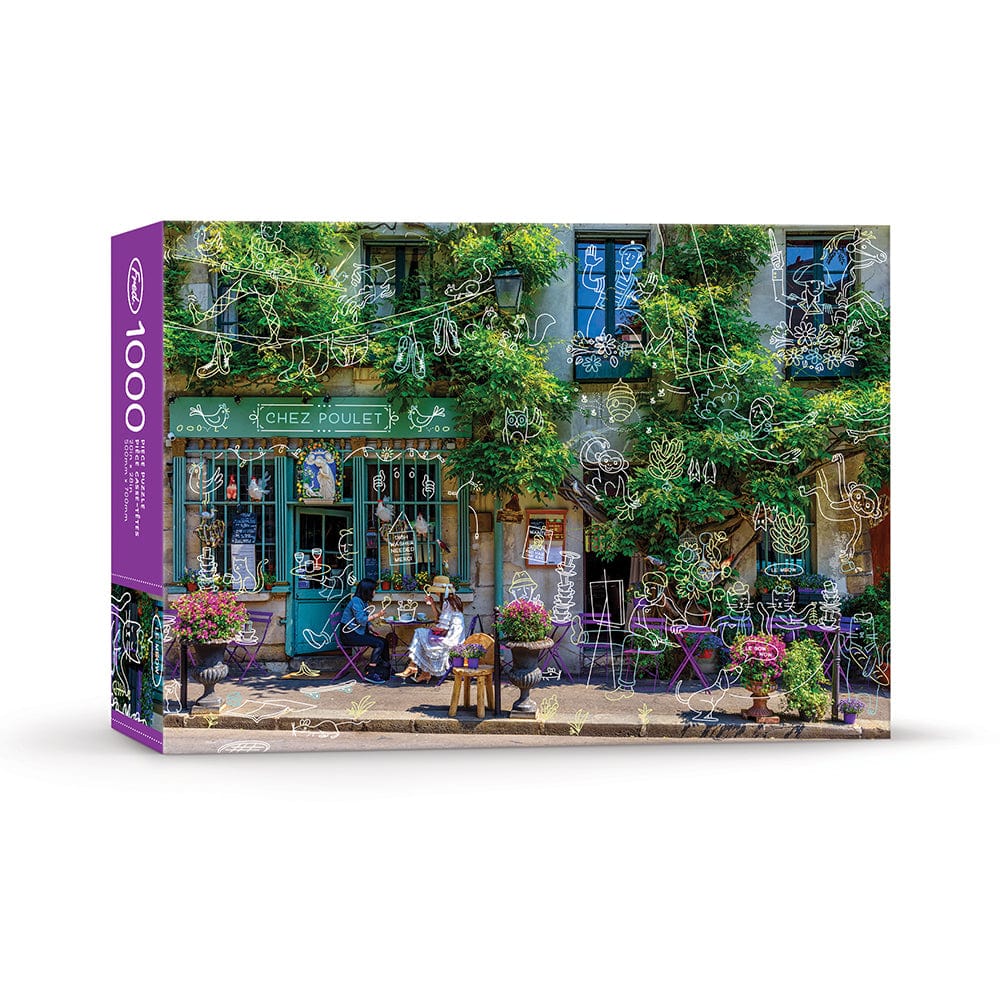 Fred 1000pc Jigsaw Puzzle - A Busy Day at Chez Poulet