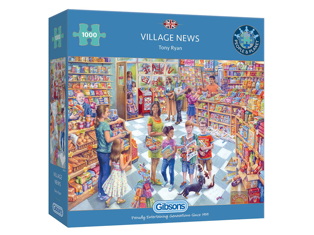 Gibsons Village News 1000pc Puzzle