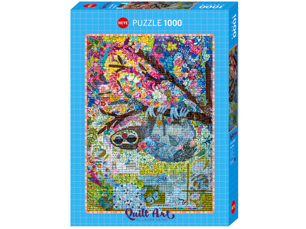 Heye 1000 Piece Jigsaw - Quilt Art Sewn Sloth