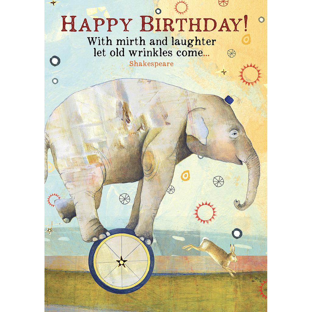 Greeting Card - Happy Birthday Wrinkles