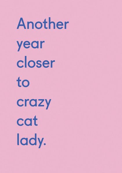 Greeting Card - Crazy Cat Lady