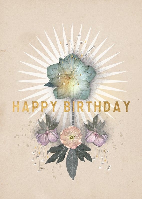 Greeting Card - Happy Birthday Glow Foil Card