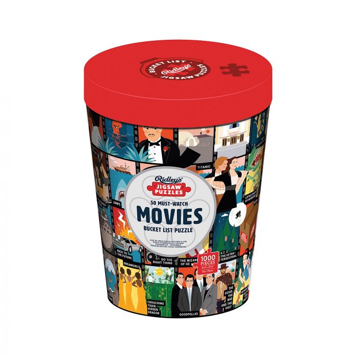 Ridley's Bucket List Puzzle: 50 Must-Watch Movies 1000pc