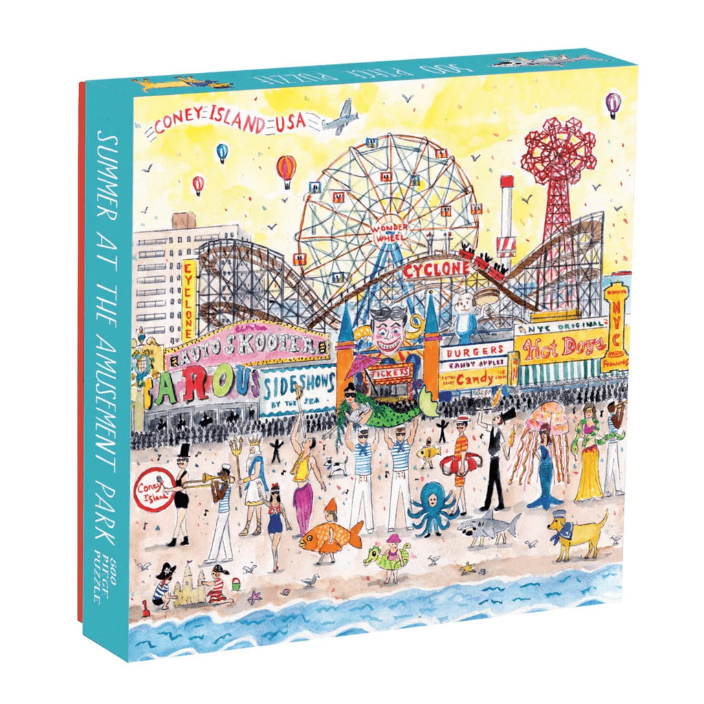 Galison Jigsaw Puzzle 500 Piece - Summer @ The Amusement Park