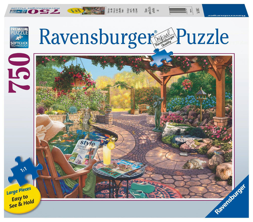 Ravensburger Jigsaw Puzzle 750 Piece Large Format- Cosy Backyard Bliss