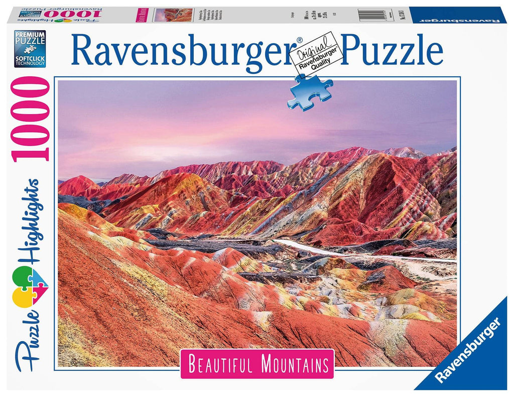 Ravensburger Jigsaw Puzzle 1000 Piece - Rainbow Mountains China