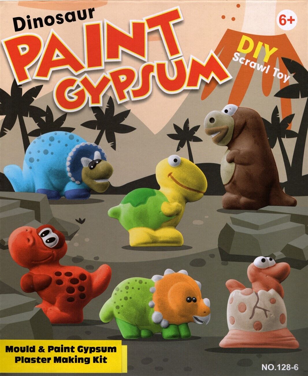 Mould Paint Gypsum Plaster Kit Cartoon Dinos Mindconnect Australia