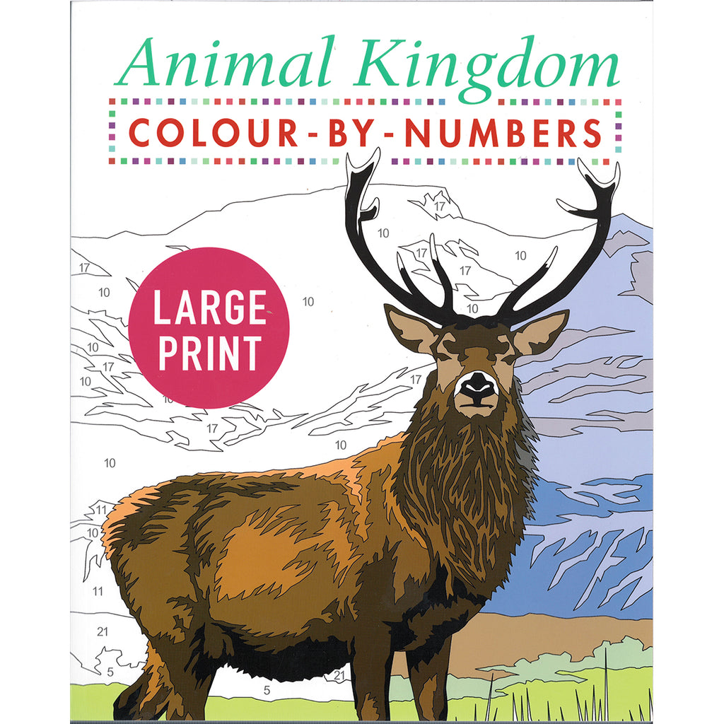 Colour By Numbers  Large Print - Animal Kingdom
