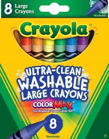 Crayola 8 Ultra Clean Washable Large Crayons