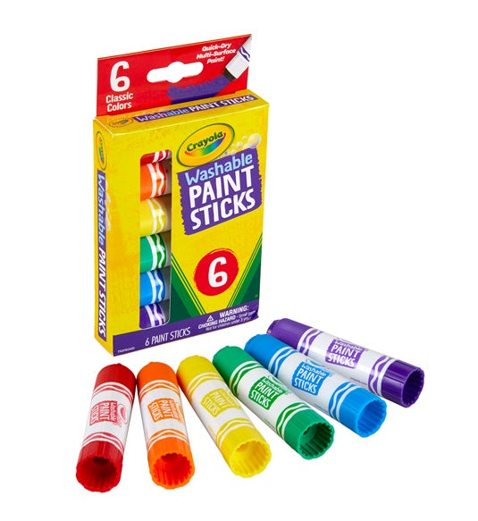 Crayola 6 Washable Paint Sticks