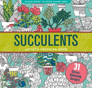 Succulents Colouring In Book