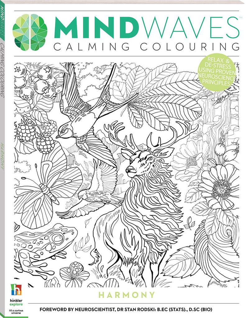 Mindwaves Calming Colouring Book- Harmony