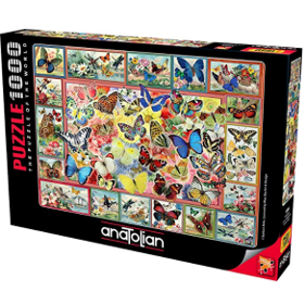 Anatolian 1000 Piece Jigsaw Puzzle  - Lots of Butterflies