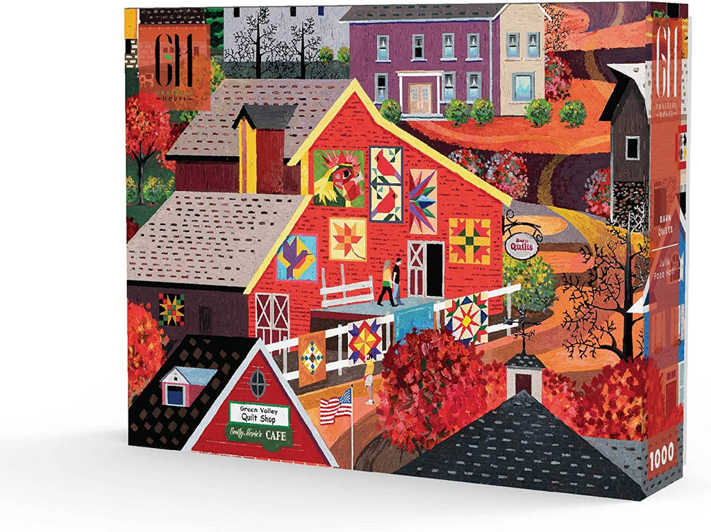 Grateful House 1000 Piece Jigsaw - Barn Quilts