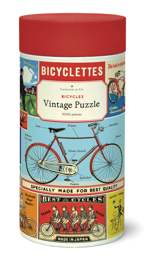 Cavallini & Co Jigsaw Puzzle 1000 Piece  - Bicycles