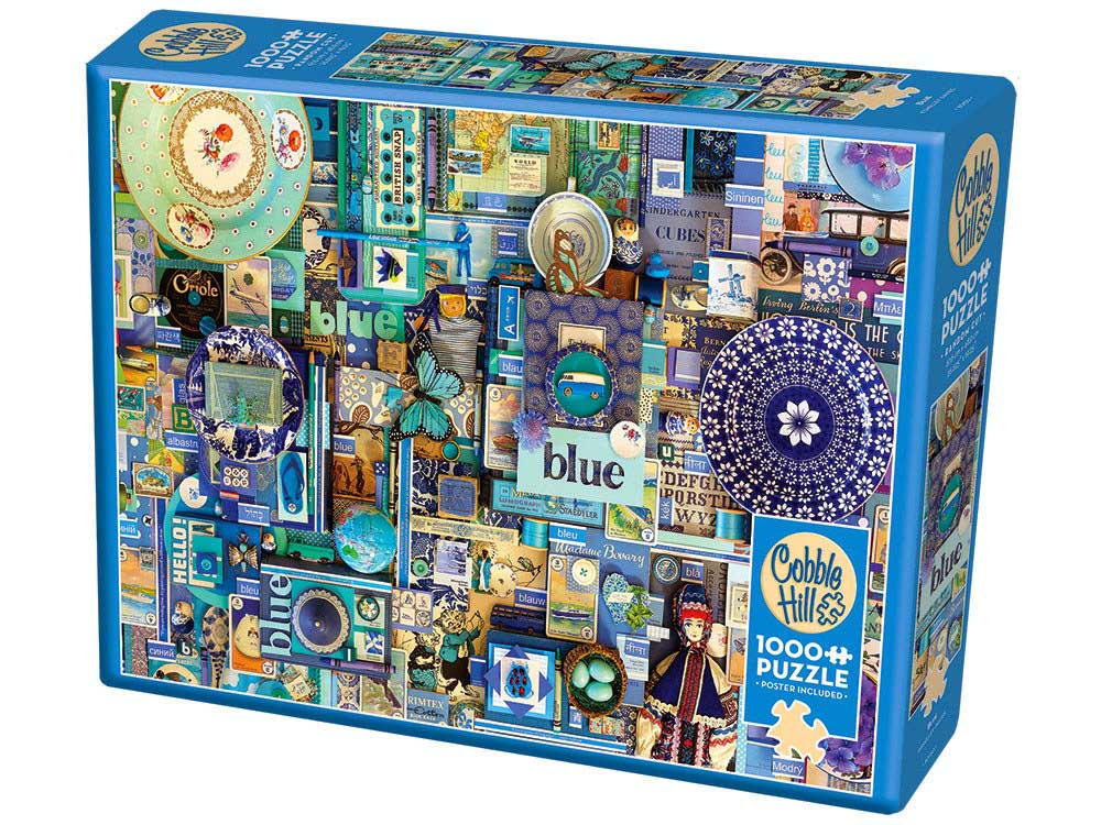Cobble Hill Rainbow Project 1000 Piece Jigsaw - Blue