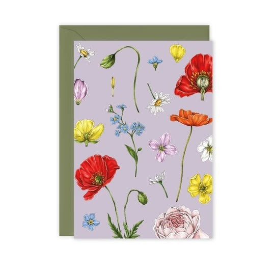 Greeting Card - Champ de Fleur Lilac