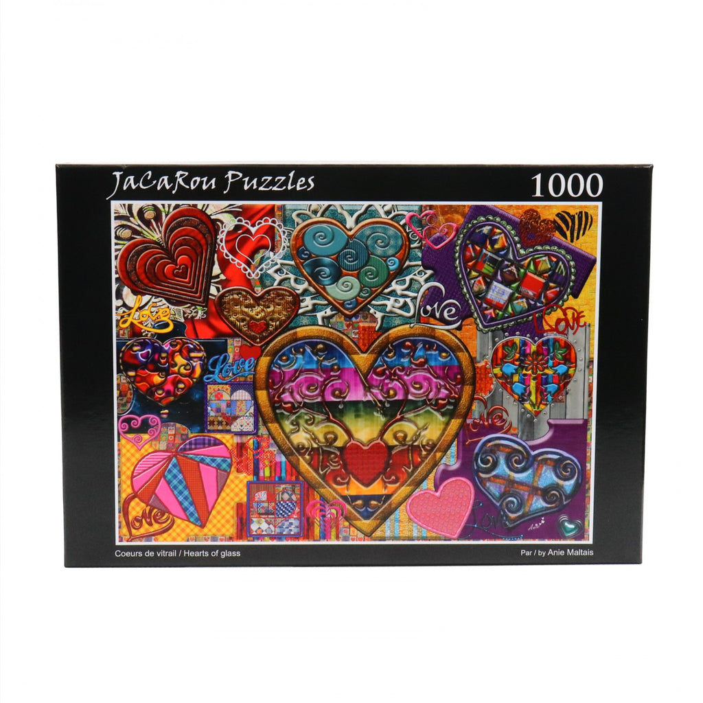 JaCaRou 1000 Piece Hearts of Glass