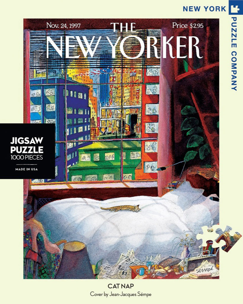 New York Puzzle Company 1000 Piece Jigsaw – Cat Nap