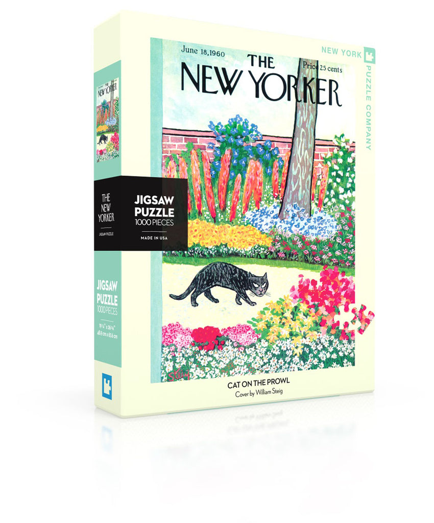 New York Puzzle Company 1000 Piece Jigsaw – Cat on the Prowl