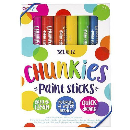 Art  Paint - Chunky Sticks  (12Pk)