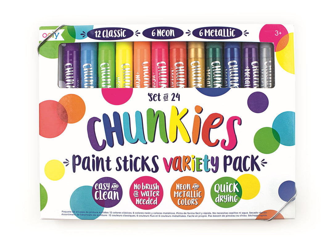 Ooly Chunkie Paint Sticks 24 Pack