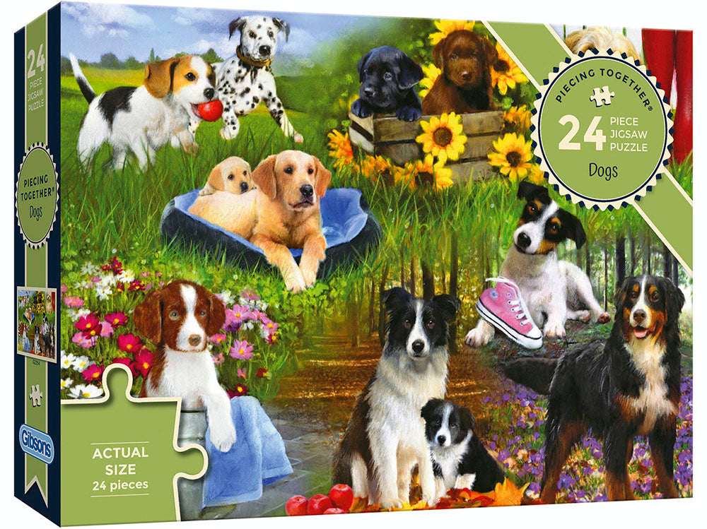 Piecing Together 24 Piece Jigsaw - Dogs