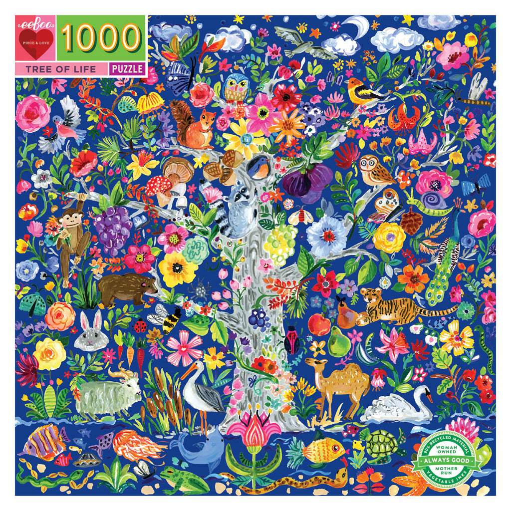 Eeboo 1000 Piece Jigsaw - Tree of Life