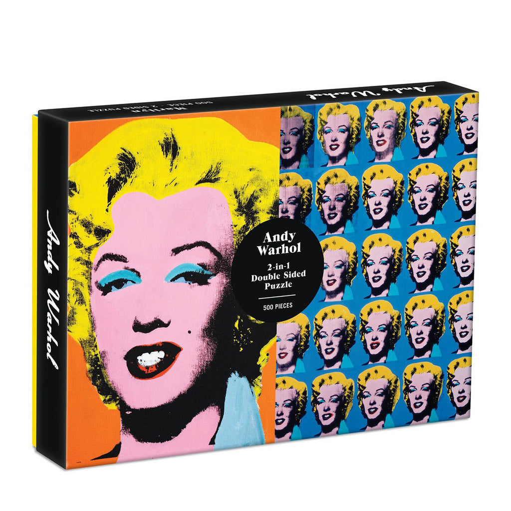 Galison Jigsaw 500 Pc Double-Sided – Warhol Marilyn
