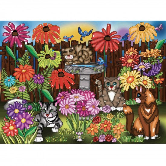 JaCaRou 1000 Piece Puzzle - Garden Cats