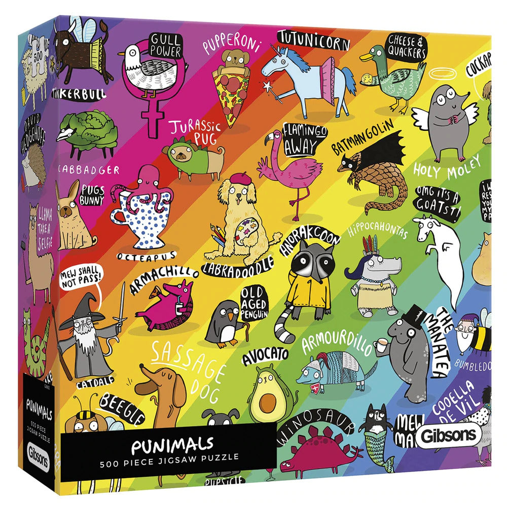 Gibsons 500 Piece Jigsaw Puzzle - Punimals