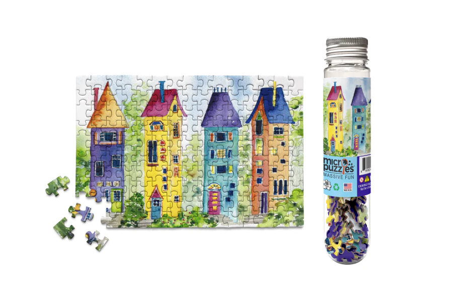 Micro Puzzles Mini 150 piece Jigsaw Puzzle- Gnomes Homes