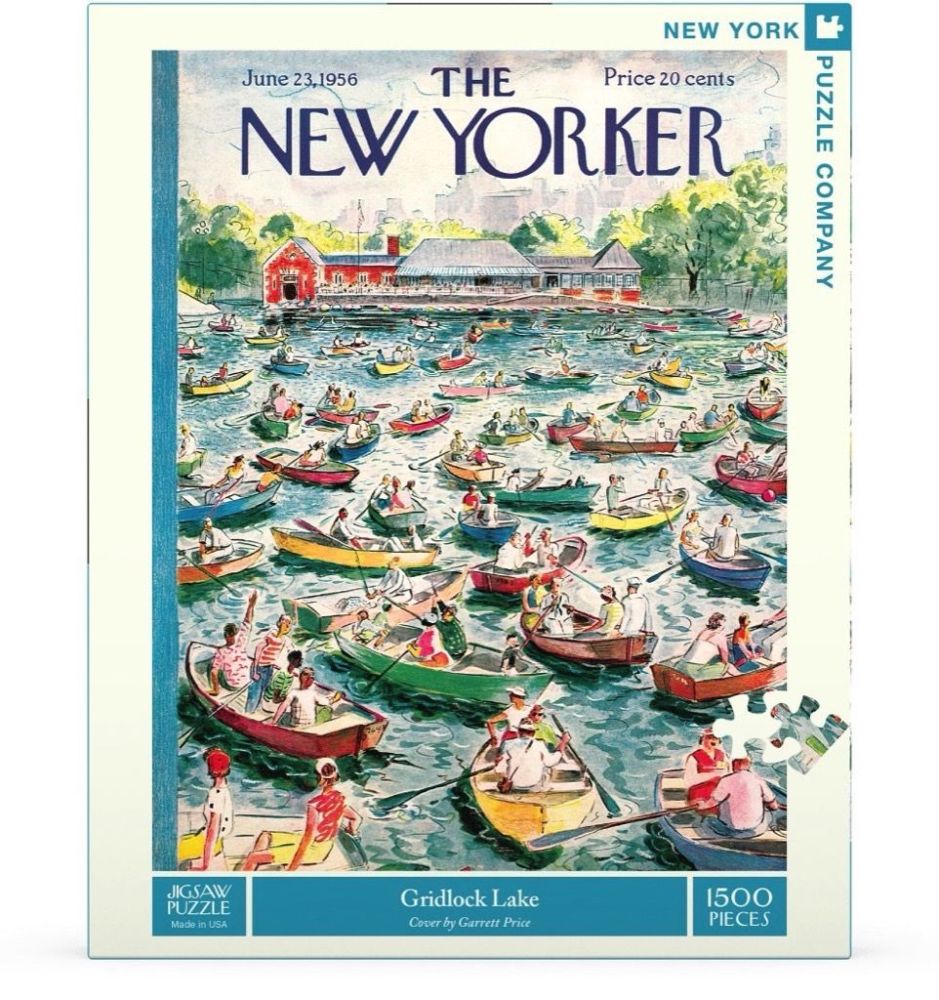 New York Puzzle Company 1500 Piece Jigsaw - Gridlock Lake