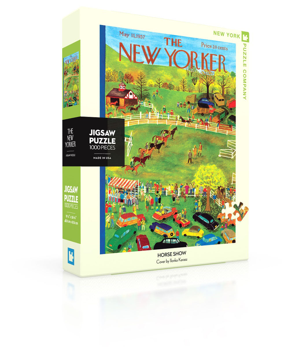 New York Puzzle Company 1000 Piece Jigsaw - Horse Show