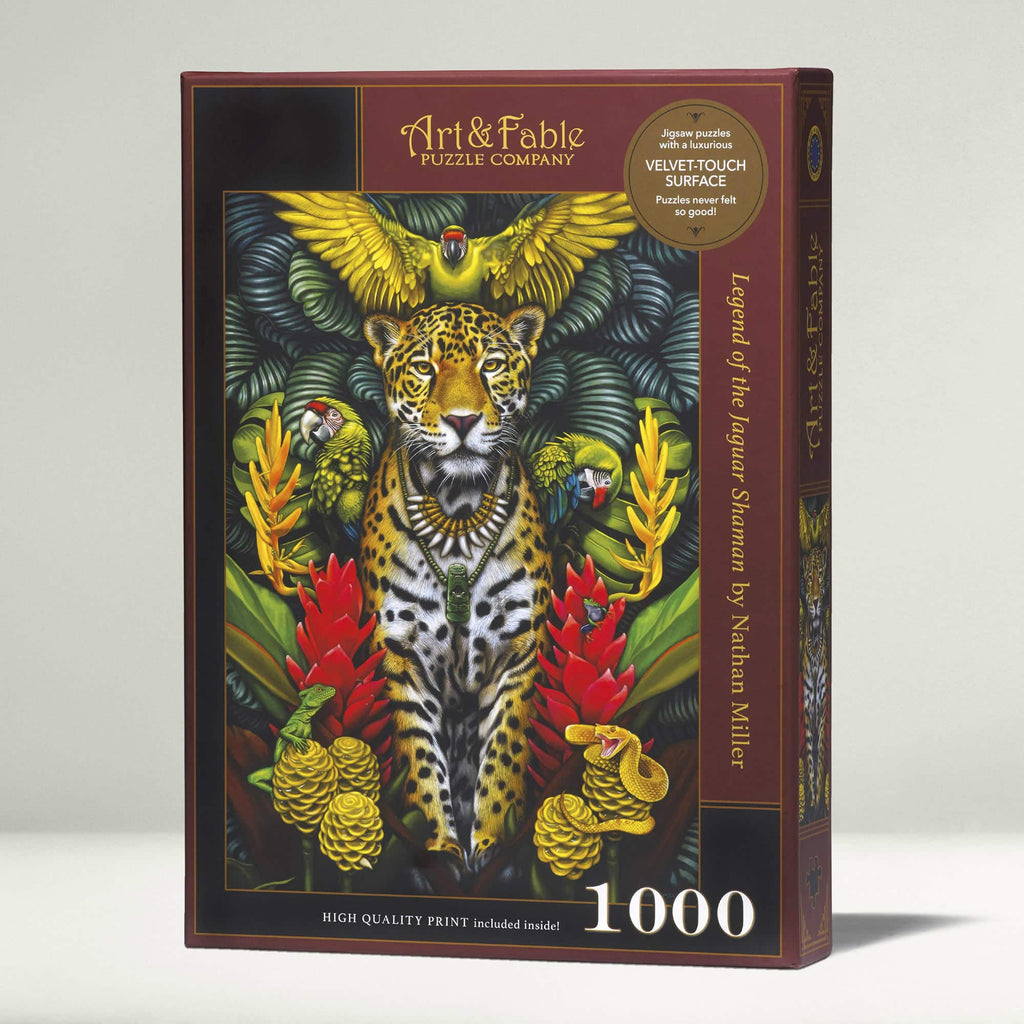 Art & Fable 1000 Piece Velvet Touch - Jaguar Shaman