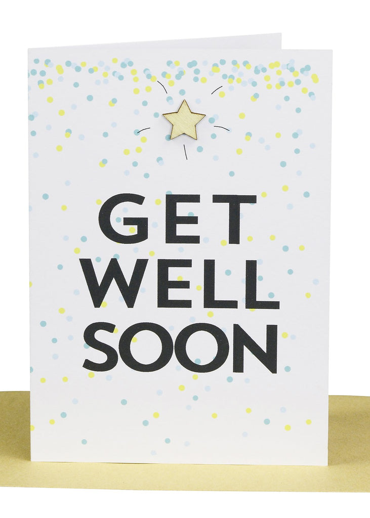 Greeting Card - Get Well Soon Confetti Card